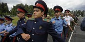 В Токсово состоялась церемония закрытия казачьего лагеря «Доблесть»