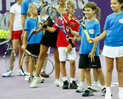 В теннисной академии начался второй круг турнира среди детей