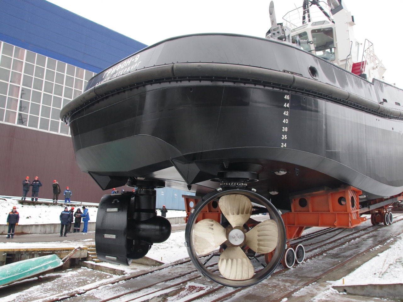 В Отрадном спустили на воду новый буксир «Грифон-9» В Отрадном спустили на воду новый буксир «Грифон-9»