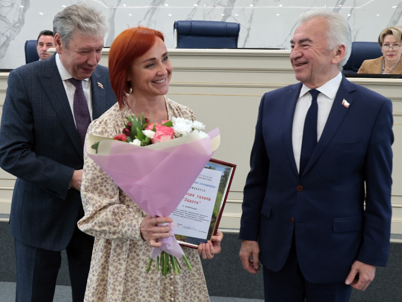 Газета «Ладога» — лучшая в освещении работы областного парламента! 
