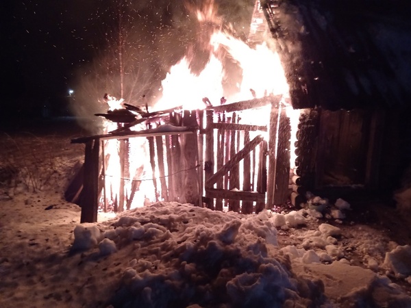 Пожар в деревне Выстав удалось потушить
